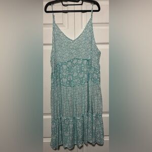Maurice’s Floral Blue Sleeveless Dress Size 2X